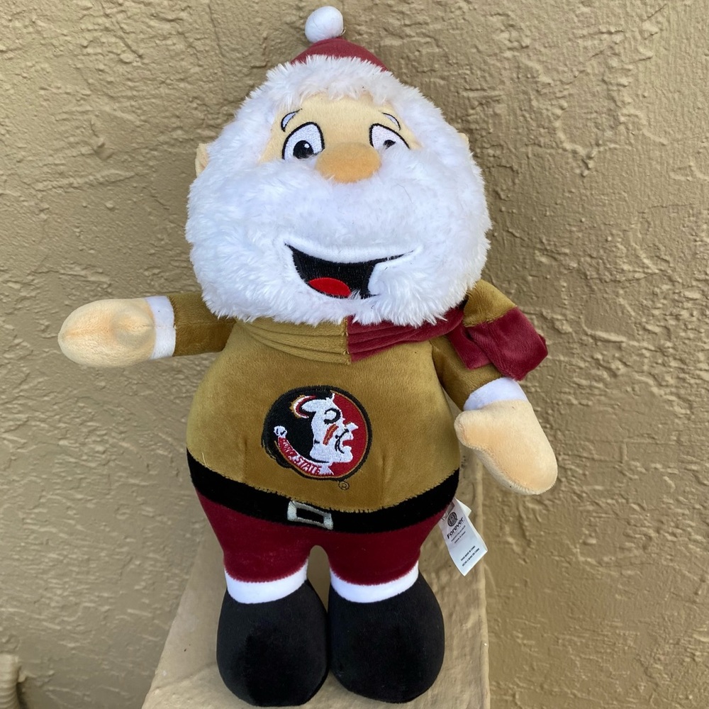 Forever Collectibles FSU Santa Gnome Plush Florida State University